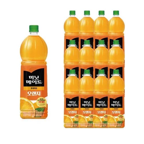 미닛메이드 프루티 오렌지 1.5L 12개