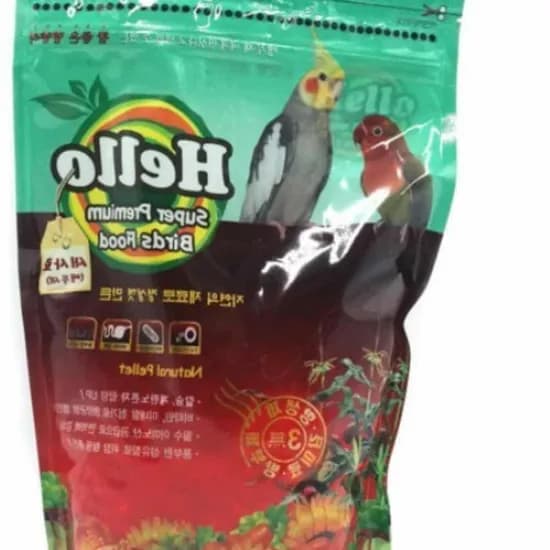 헬로 프리미엄 앵무새 사료 900g 1개