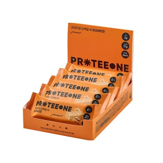 프로티원 단백질바 피넛버터맛 17g 2박스