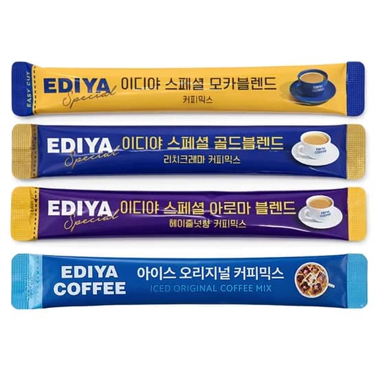 이디야커피 커피믹스 4종 혼합, 골드+모카+헤이즐넛+아이스, 12g, 80개, 1개