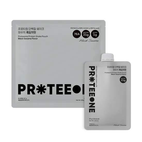 프로티원 단백질 쉐이크 파우치형 흑임자맛 40g 7개입 1박스 26,900원