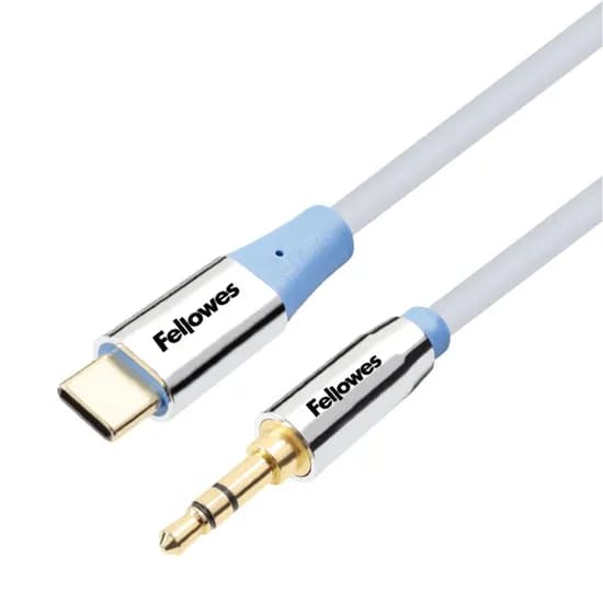 Fellowes C타입 to 3.5mm 스테레오 AUX 케이블 1m 1개