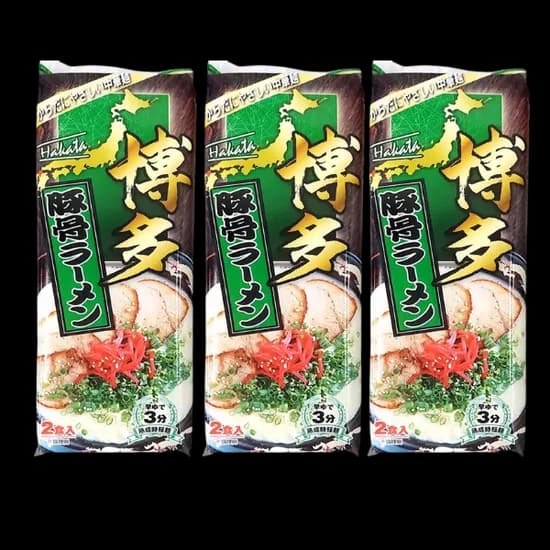 하카타돈코츠라면, 2인분, 248g, 3개