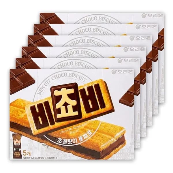 오리온 비쵸비 125g 5P 6팩
