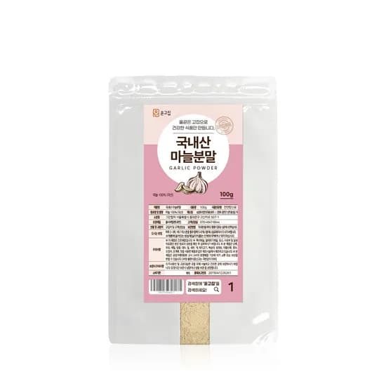 윤고집 국내산 마늘분말 100g 1개