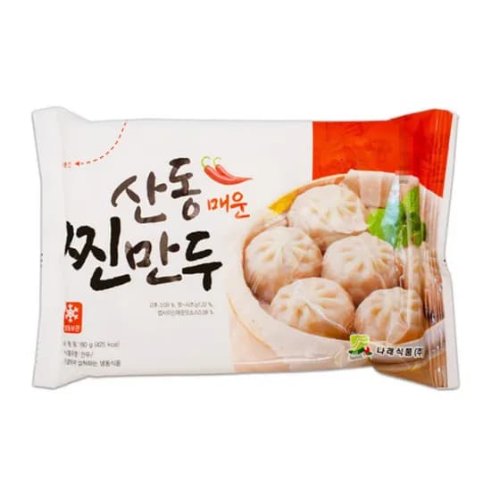 나래 산동 매운 찐만두 180g 10개