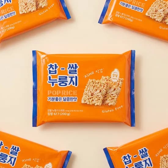 찹쌀누룽지 과자 스위트 300g 4개