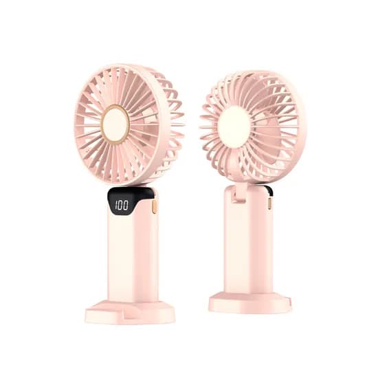 LED 디지털디스플레이 손선풍기 FAN10, 핑크
