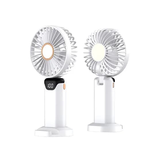 LED 디지털디스플레이 손선풍기 FAN10, 화이트