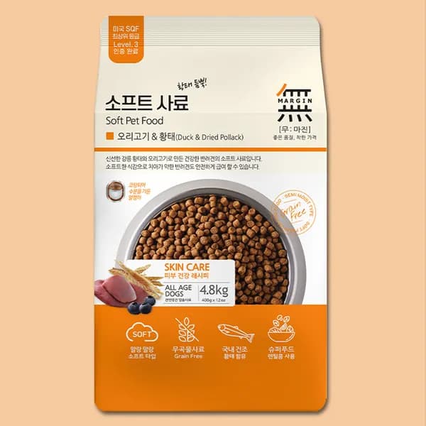 무마진 소프트사료 강아지 오리+황태 4.8kg 1개 39,800원