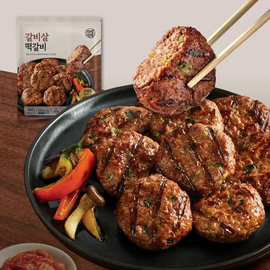 자연별곡 갈비살 떡갈비, 450g, 2개