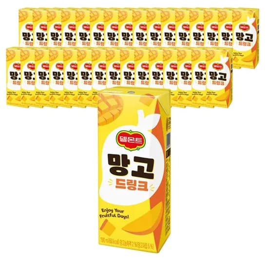 델몬트 망고 드링크팩 190ml 32개