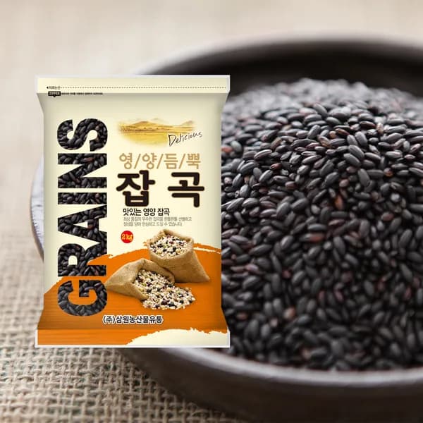 삼원농산 국내산 찰흑미 2kg