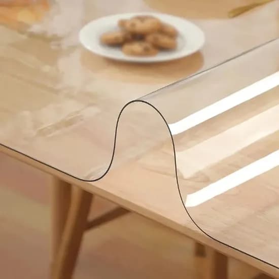 투명 PVC 테이블 매트 화이트 80x140cm 14,740원