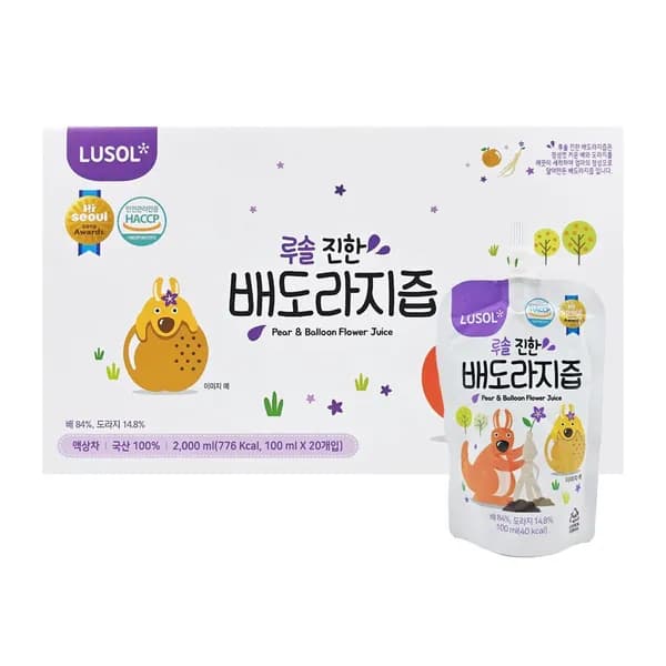 루솔 진한 배도라지즙 100ml 20포 16,950원