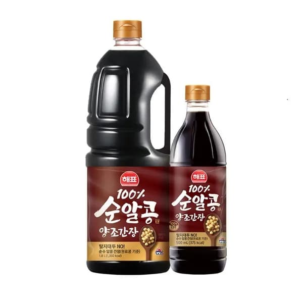 해표 순알콩 양조간장 1.8L + 양조간장 500ml 증정