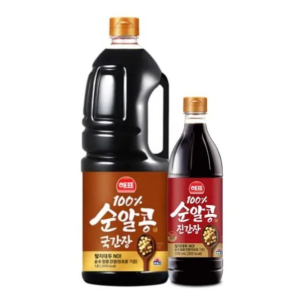 해표 순알콩 국간장, 진간장 500ml 증정, 1.8L, 1세트