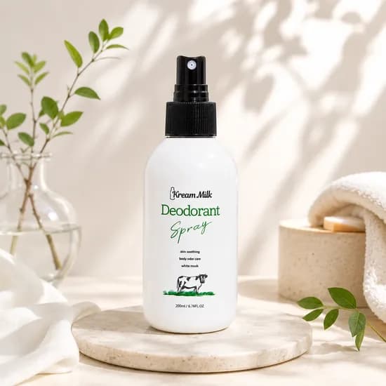크림밀크 데오드란트 스프레이 화이트머스크향 200ml 1개