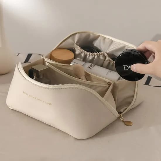 대용량 수납 메이크업 화장품 파우치 여행용 미니백 브라운 블랙 2개 7,900원