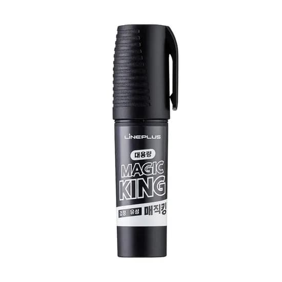 라인플러스 매직킹 유성매직 HWD630A9, 검정, 8mm, 12개입