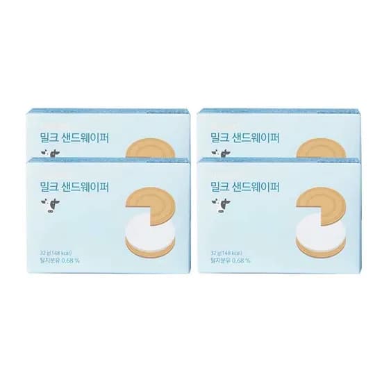 할리스 밀크 샌드웨이퍼 32g 4개입 4개