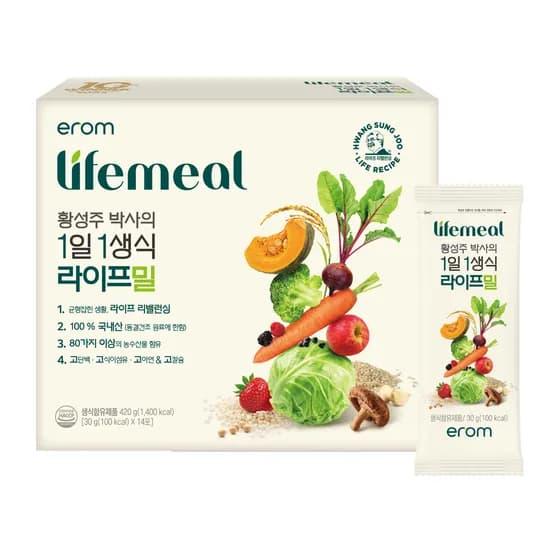 이롬 황성주 박사의 1일1생식 라이프밀 30g 14포