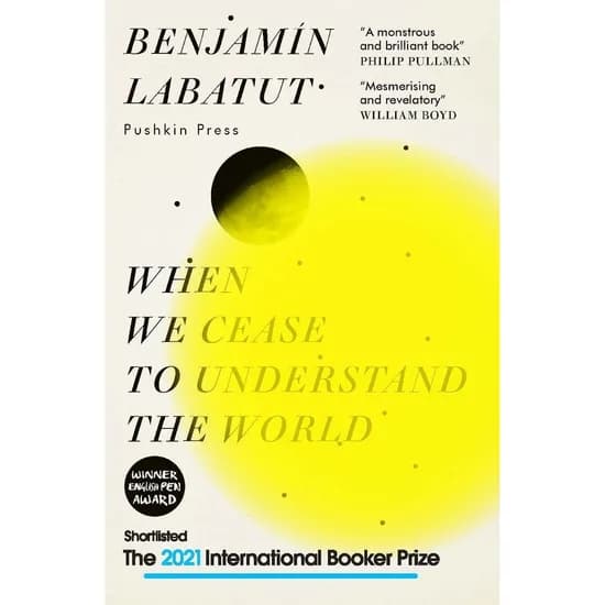 When We Cease to Understand the World, 1권