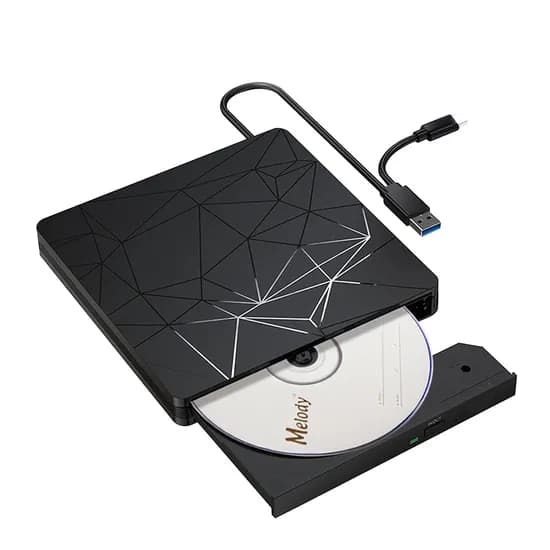 멜로디코리아 USB 3.0 A C타입 외장 ODD CD DVD롬 레코더, ED01, 1개