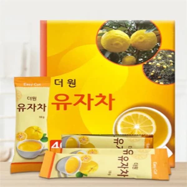 더원 저당 유자차 18g 40개