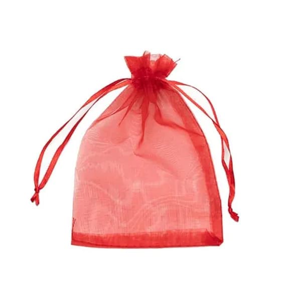 과일보호 메쉬가방 10cmx15cm 레드 10P