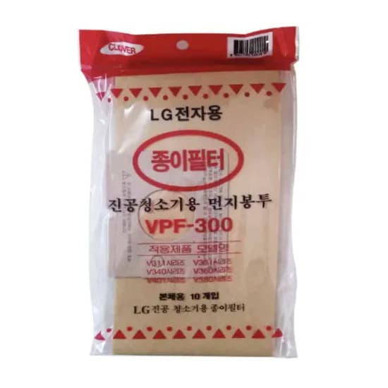 종이 필터백, VPF-300, LG 진공청소기 호환용, 10매, 1개