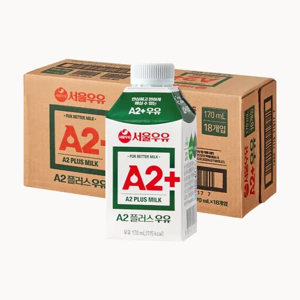 서울우유 A2플러스 멸균우유 170ml 18개