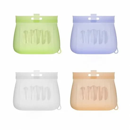 실리콘 신선 보관백 5L 특대 연두색 1개