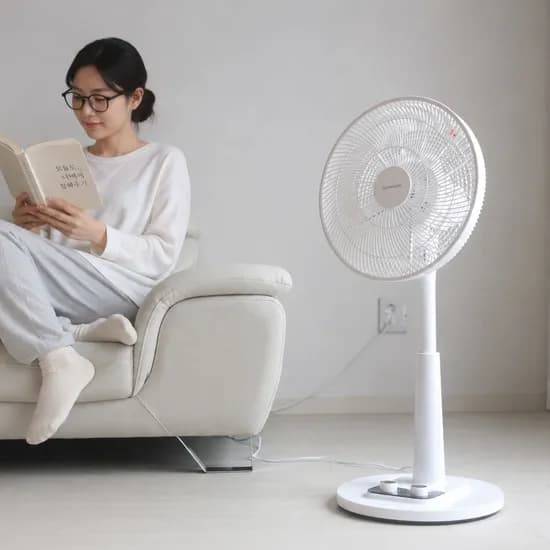 대웅 프리미엄 에어 스탠드 고급형 써큘레이터형 선풍기 B3971, 화이트, 1개