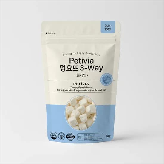 페티비아 멍요뜨 3Way, 그릭요거트 플레인, 50g, 1개