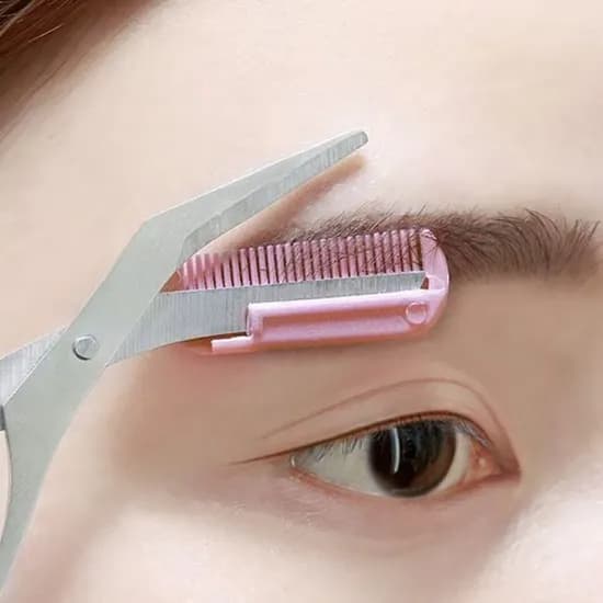 에어로에디션즈 잔털빗가위 탈부착가능 속눈썹가위, 1개