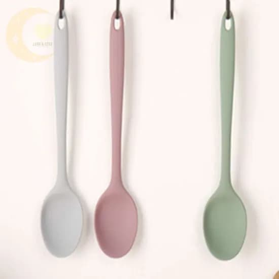 실리콘 멀티 볶음스푼 서빙스푼 요리스푼, 핑크, 1개