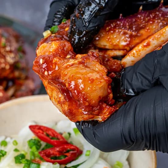 연평도 꽃게 양념게장 매콤달콤 수제 500g 1팩