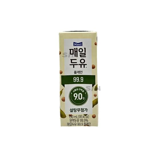 매일유업 매일두유 99.9 플레인, 190ml, 48개