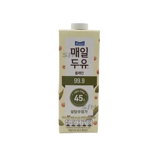 매일유업 매일두유 99.9 플레인, 950ml, 10개