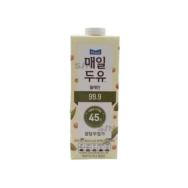 매일유업 매일두유 99.9 플레인 950ml 3개