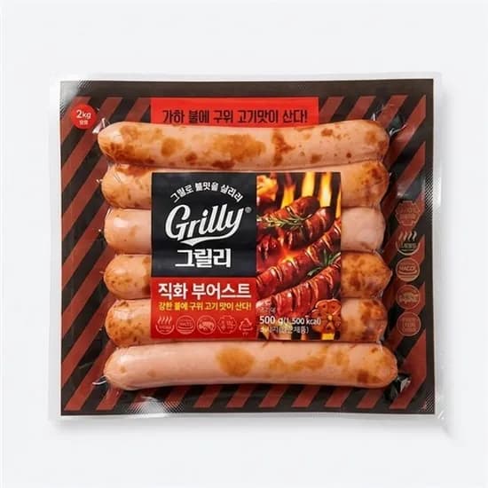 동원 그릴리 직화부어스트 500g 2봉