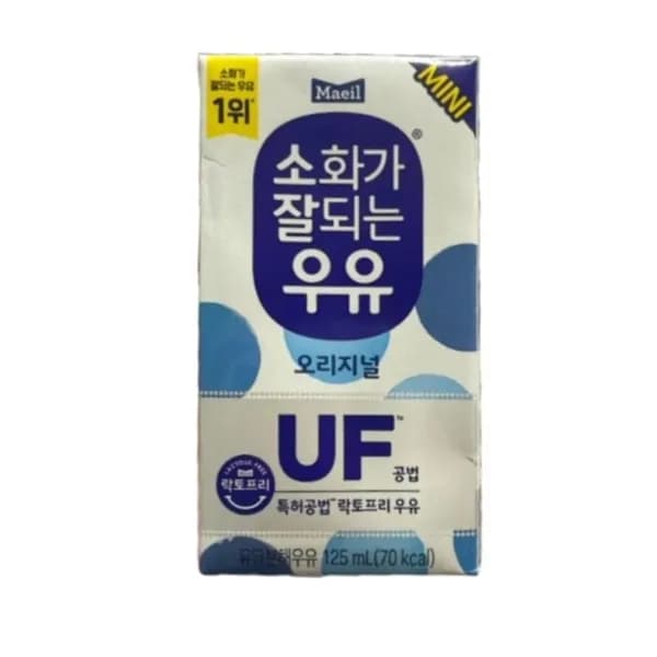 매일 소화가 잘되는 우유 오리지널 UF 125ml 48팩