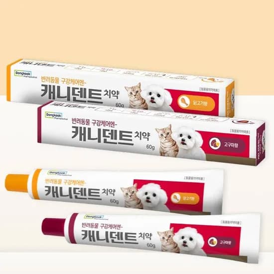 동국제약 캐니덴트 치약 닭고기향, 60g, 1개
