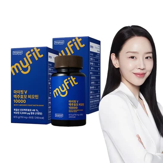 동국제약 마이핏 독일 맥주효모 비오틴 10000 3개월분 90정 2개