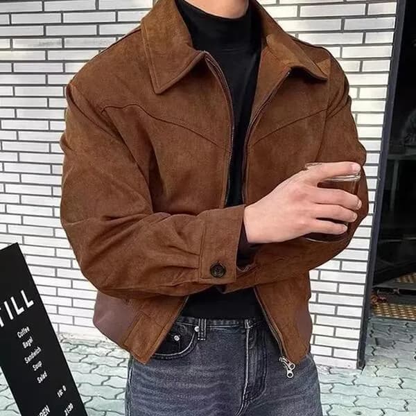 남성 스웨이드 블루종 자켓 IS-JK59 블랙 3XL
