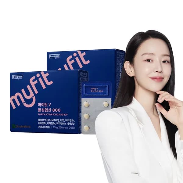 동국제약 마이핏 활성형 엽산 800 30정 2개 12,900원