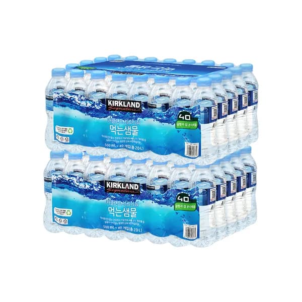 커클랜드 시그니춰 먹는샘물 500ml 80병