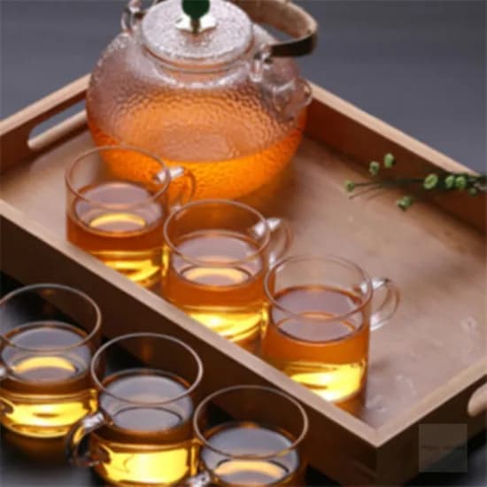 내열 유리 찻잔, 투명, 120ml, 6개입, 1세트