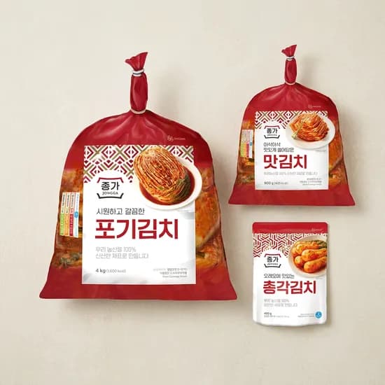 종가 포기김치 4.9kg 2개